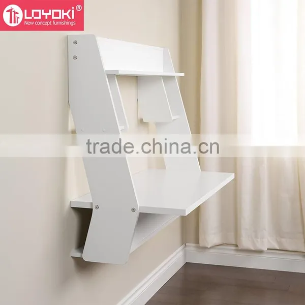 2016 NEW Design Computer Desk Living Room Table Furniture MDF Wooden Cheap Wall Mounted Desk photo-3