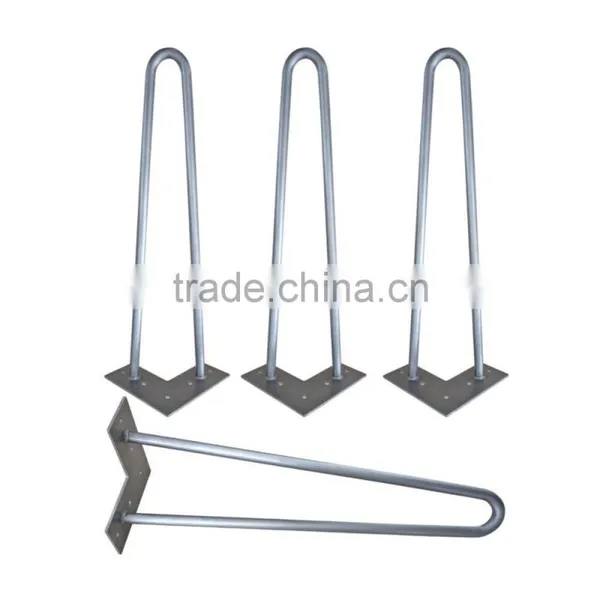 28 Inches Chrome Furniture Part Solid Wire Hairpin Metal Coffee Table Hairpin Legs photo-4