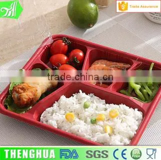 4-compartment Bento Lunch Box,Disposable Safe Plastic Food Container photo-5