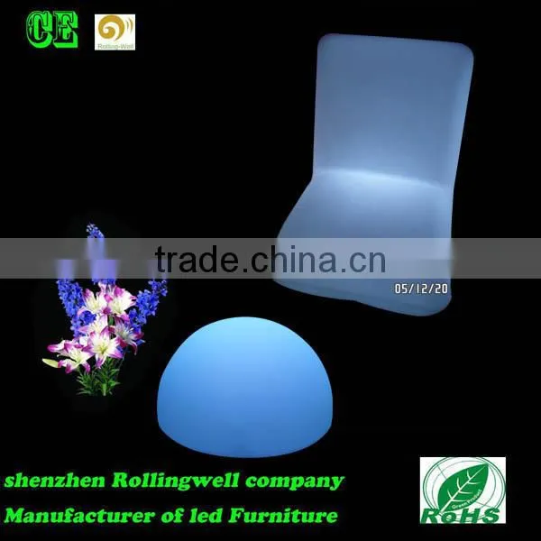 Hot Sale! Shenzhen LED Modern Plastic Glowing Furniture Chair/sofa Set /lighting Bar Sofa /coffee Sofa photo-3