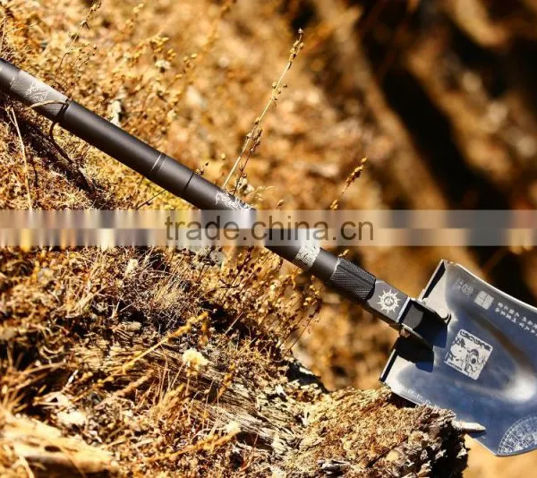 Emergency Camping Travel Kit Outdoor Essentials Multifunction Shovel With Flint Flashlight Hammer Axe photo-2