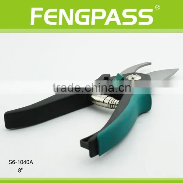 S6-1040A 8 Inches PP+ TPR Handle With Stainless Steel and Strong Power Classical Garden Scissors photo-4