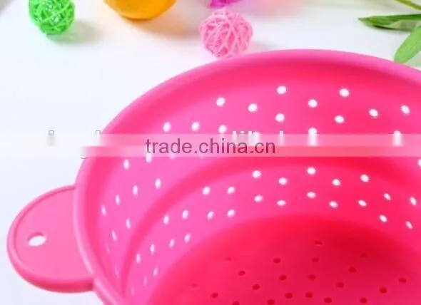 Foldable Pasta Basket,silicone Rubber Basket,silicone Folding Basket photo-4