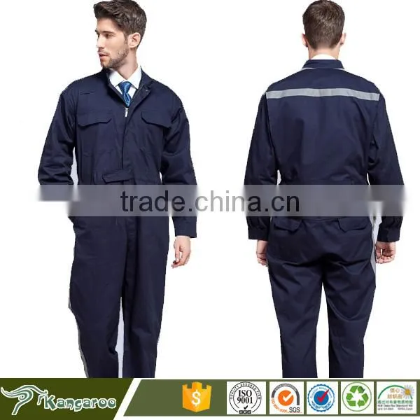 Solid Color Cotton Worker Overall Coverall photo-5