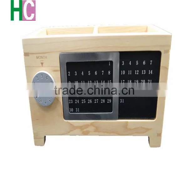 2016 New Design Wooden Pen Holder Islamic Calendar Gift Wooden Craft photo-2