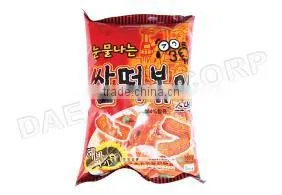 Tteokbokki Snack (Korean Stir-fried Rice Cake Shaped Snack)
