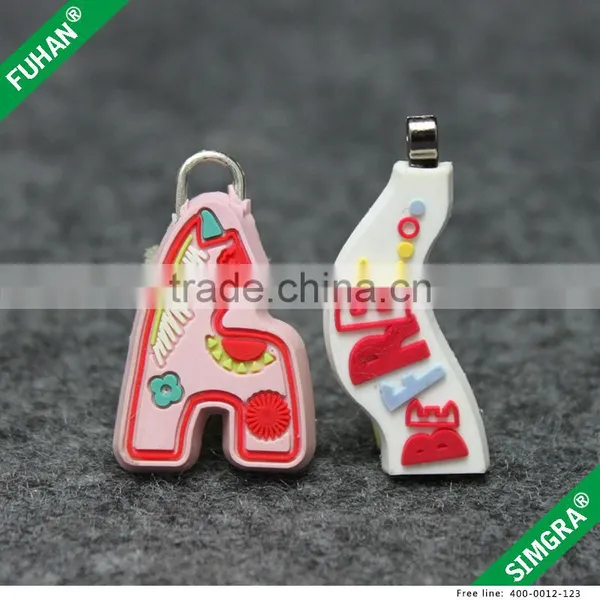 Factory Price Custom Garment PVC Zipper Sliders With Printing Design photo-6