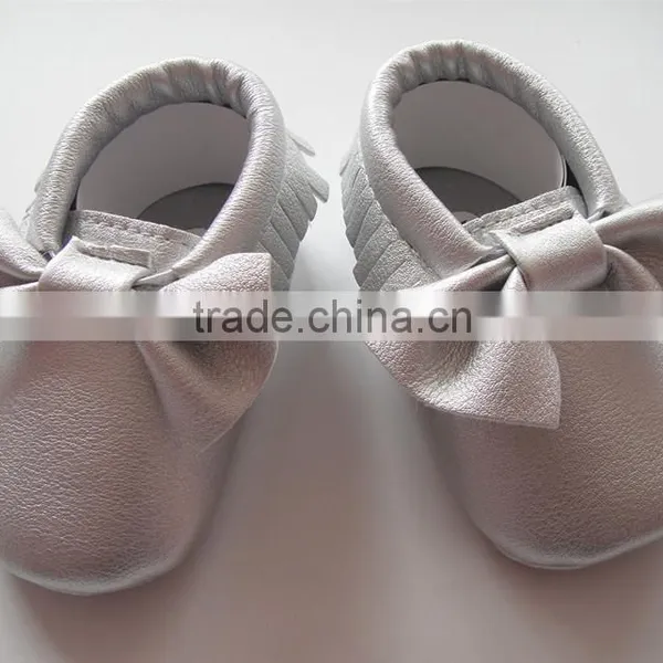 Wholesale Shoes Baby Moccasins Soft Leather Baby Shoes for Soft Sole Baby Shoes photo-3