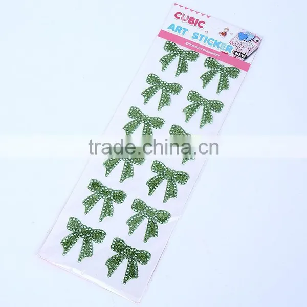 Acrylic Crystal Diamond Rhinestone Stickers Butterfly Glitter Adhesive Sticker photo-3