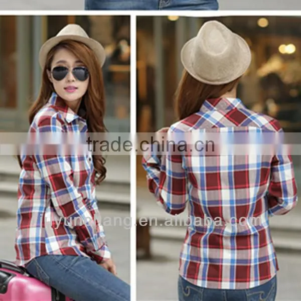 High Quality Fancy Check Slim Fit Shirts for Beautiful Ladies photo-2