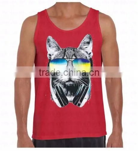 Custom Men and Women Cotton Printing Tank Top photo-6