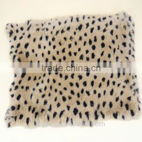 100% Real Dye Rex Rabbit Skin / Rex Rabbit Fur Skin Pelt For Clothes Tp14 photo-6