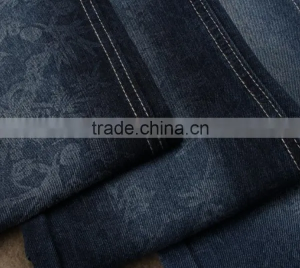 China Stocklot Cotton Poly Stretch Denim Fabric for Jeans Garments photo-3