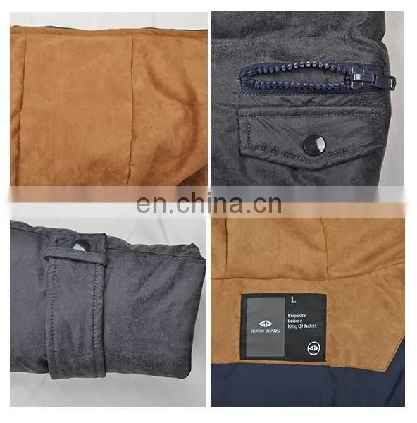 Brocade Polyester Cotton Brushing Warm Coat photo-2