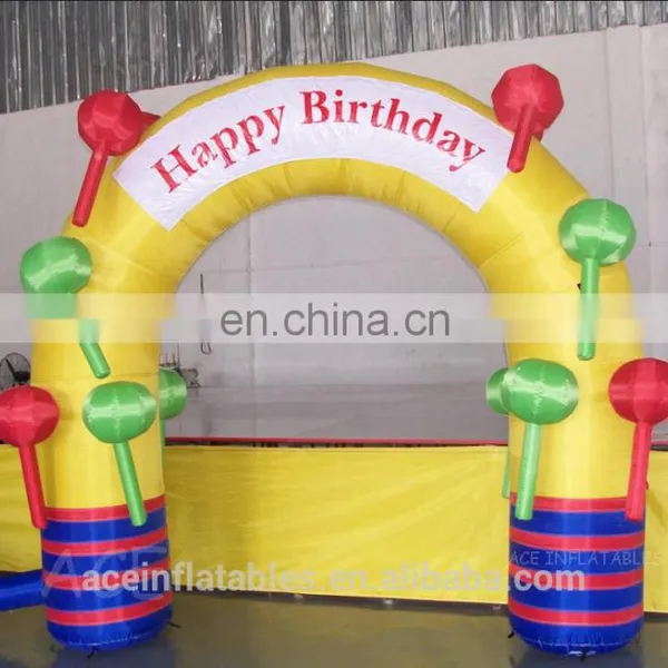 2017 Attractive Inflatable Happy Birthday Arch for Kids photo-3