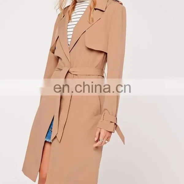 Custom Design Camel Wool Coats Ladies Long Coats Latast Pant Coat Design photo-6