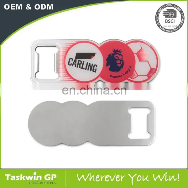 Colorful Stainless Steel Opener, CMYK Printed Bottle Opener, Epoxy Doming Metal Bottle Opener photo-2