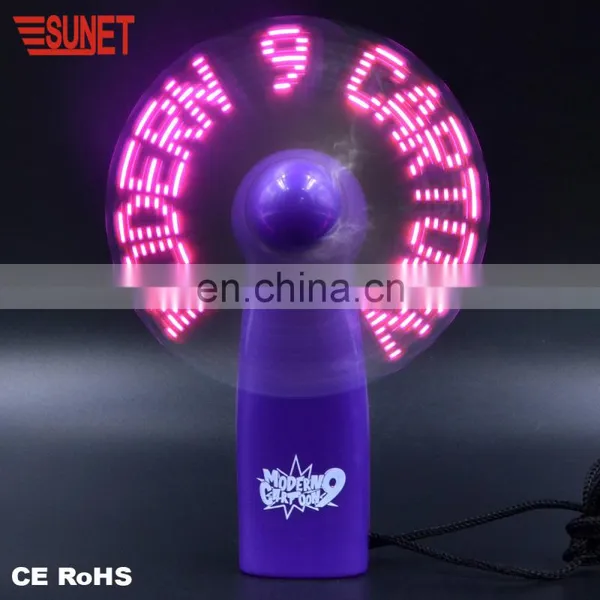 China Factory Best Promotion Lower Price Gift Large Capacity High Quality LOGO Customized Message Customized Handheld Led Fan photo-6