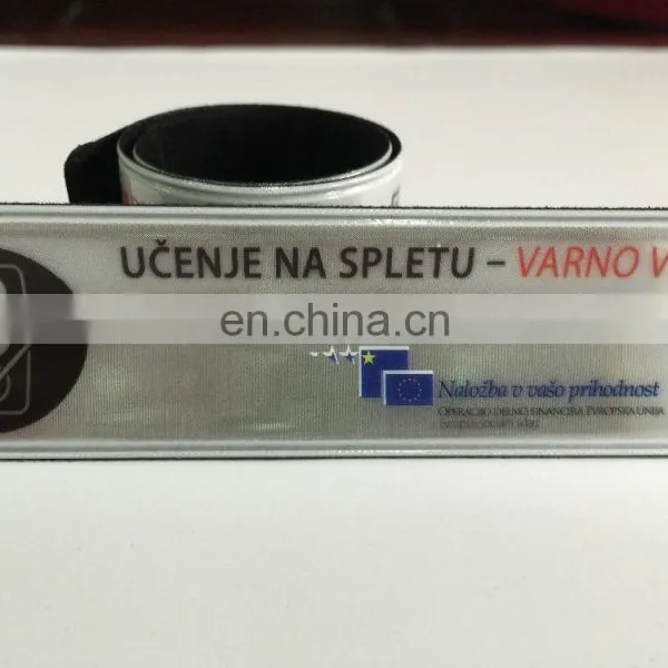 High Quality Low Price 6P Free Reflective Snap Bracelet for Promotion photo-2