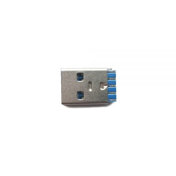 9 Pins Blue 3.0 USB Male Connectors With SPCC or Copper Terminals for Cable Assembly