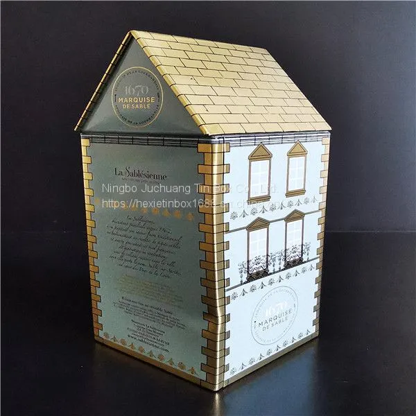 Shaped Tissue Tin Box 20cm Hemisphere Cake Tin Biscuit Cookie / Tea House photo-2