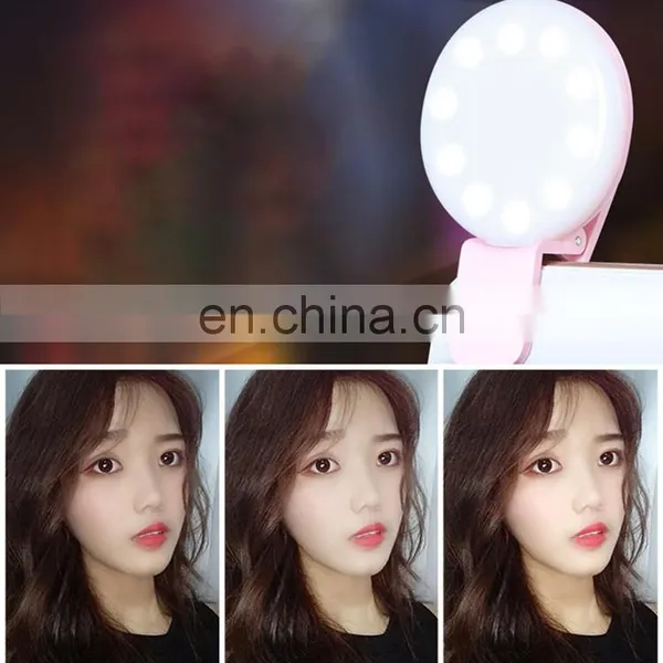 Tiktok Hot Mini Rechargeable Led Circle Ring Light for Camera Selfie Led Camera Light photo-6