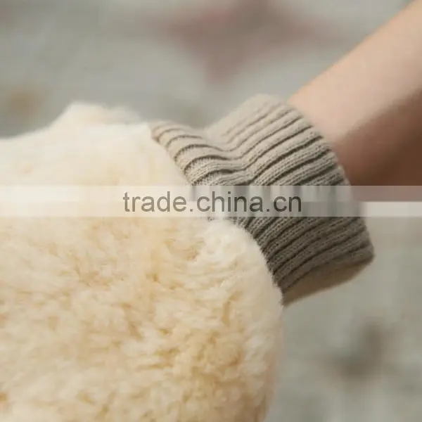 OEM Factory Top Quality Plush Sheepskin Wash Mitt China Manufacturer photo-6