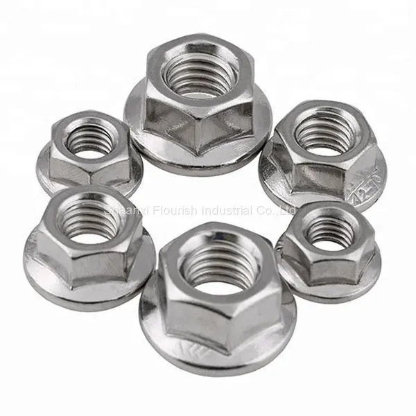 STEEL HEX FLANGE NUTS ISO 4161/ HEXAGON NUTS WITH FLANGE DIN6923/ASME B 18.2.4.4M photo-2