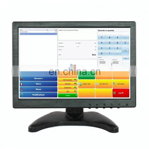 TFT LCD Monitor 10.1inch Wide Screen 1280*800 Industrial IPS Panel Display CCTV Computer Monitors photo-2