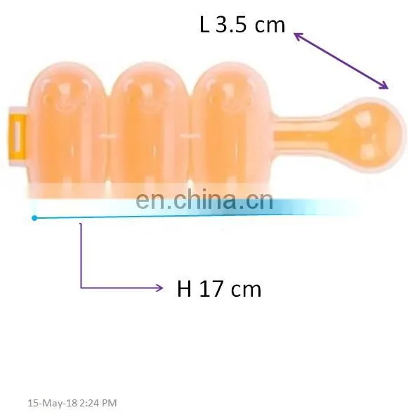 Designer Plastic Baby Rice Ball Mold Orange, Lunch Maker Mould photo-5