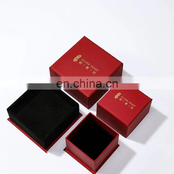 Luxury Custom Logo Cardboard Paper Jewellery Gift Box Red Customize Logo Jewelry Gift Packaging Box photo-5