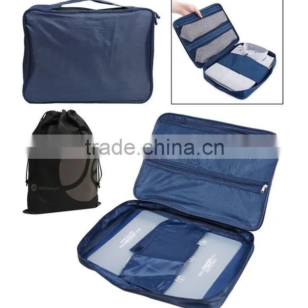 Double Zipper Mesh Suit, Shirt, and Tie Travel Storage Organizer Case With Handle Quality Choice photo-2