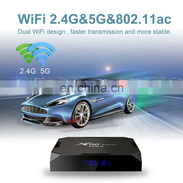 AV1 Support X96 Max+ Ultra Android 11.0 TV Box Amlogic S905X4 2.4G/5G WiFi 8K H.265 HEVC Set Top Box Media Player OEM X96 Max photo-4