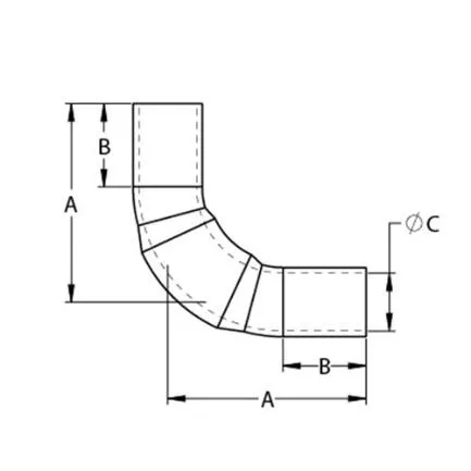 PFA Welded Curved Elbow WARCA