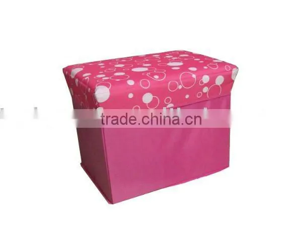 Fabric Storage Ottoman