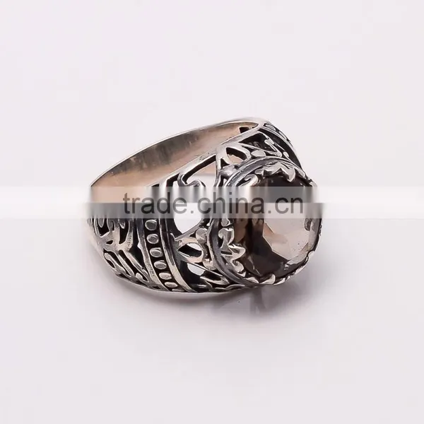 SMOKY RING ,925 Sterling Silver Jewelry Wholesale,WHOLESALE SILVER JEWELRY,SILVER EXPORTER,SILVER JEWELRY FROM INDIA photo-2