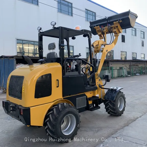 Europe Popular Mini Loader Wolf Loader HZM811 With Cabin and Wide Tires photo-5