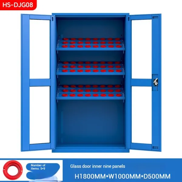 Professional Tool Cabinet With Lockable Glass Doors 4 Adjustable Shelves BT50 Model H1800×W1000×D500mm Industrial Grade photo-2