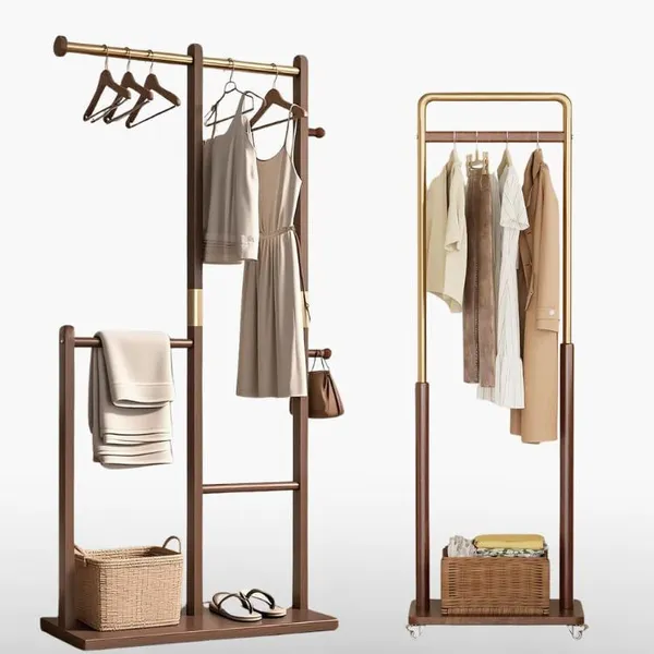 Solid Wood Clothing Racks