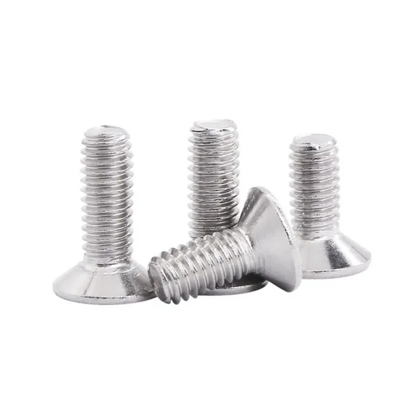 Grade 304 316 Csk Head Hex Slot Machine Screws DIN7991 photo-3