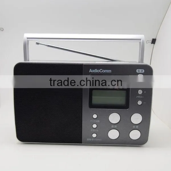 Home Radio Style Radio Built-In Speaker Clock Function Radio Station Equipment for Sale photo-2
