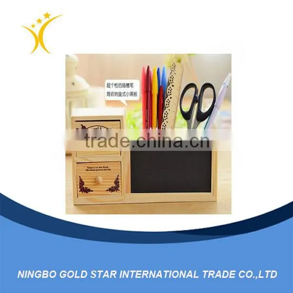 New Product Unique Wooden Pencil Holder With Blackboard/desk Organizer photo-2
