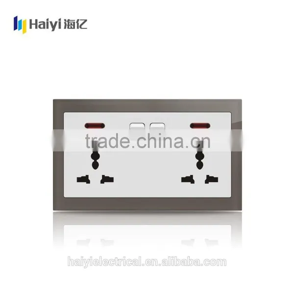 Wall Socket 250V 2 Gang 13A British USB Wall Socket With 2.1A USB Outlet photo-2