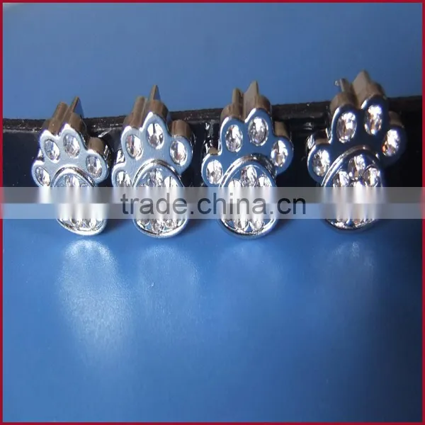 DIY Pet Paw Print Jewelry Metal Diamond Footprints Jewelry Cat and Dog Paw Print Jewelry photo-2