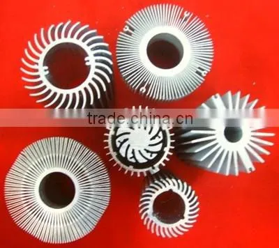 6063 T5 Anodized Aluminium Extrusion Heat Sink Profile/aluminum Heat Sink Shapes/ Profiles photo-3