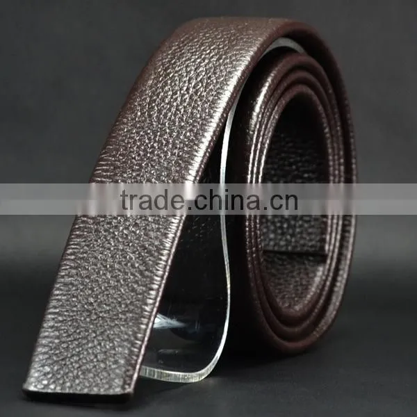 Fashion Cowhide Waistband Men's Automatic Buckle Full Grain Leather Belt photo-6