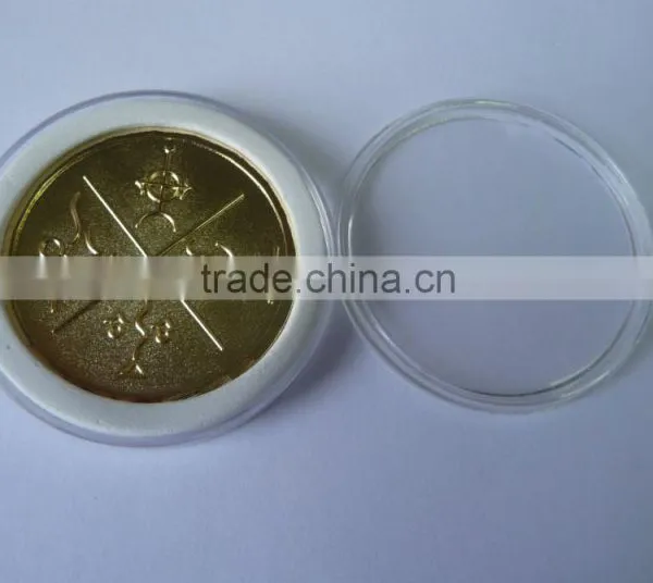 Acrylic Box Bronze Antique Metal Coin Souvenirs photo-2