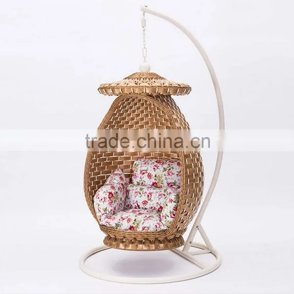 Chinese Style New Design With Canopy Rattan Indoor Home Indian Swing Jula /Swing Quality Choice photo-2