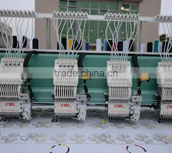 High Speed 12 Heads Flat +Sequins+Easy Cording Mixed Computerized Embroidery Machine photo-2