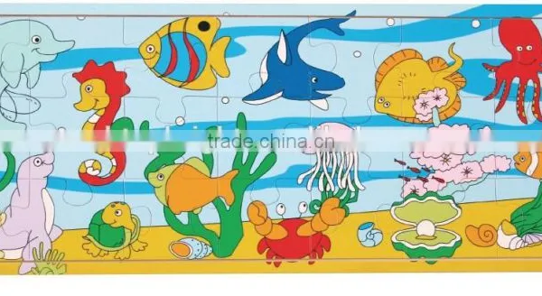 2014 Popular Child Toys Silk Screen Printing 21 Pcs Car Bus Plane Boat Design Custom Jigsaw Puzzle photo-4